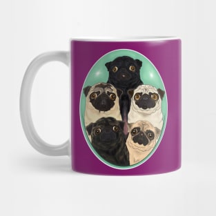 Five Pugs Mug